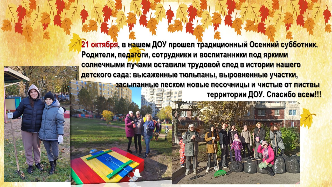 субботник 23 осень