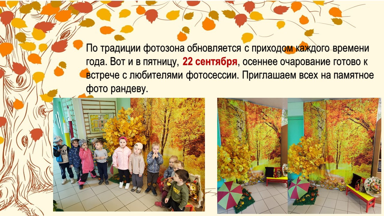 фотозона сентябрь 2023